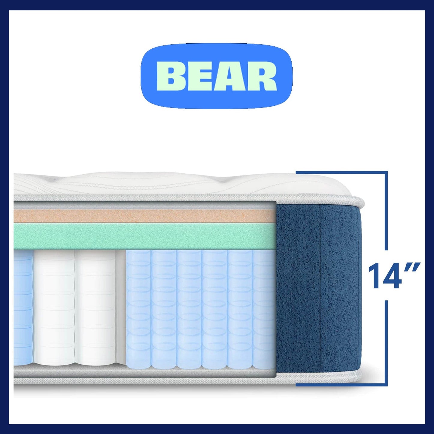 Bear Elite Hybrid Mattress - Firm - Florida Mattress