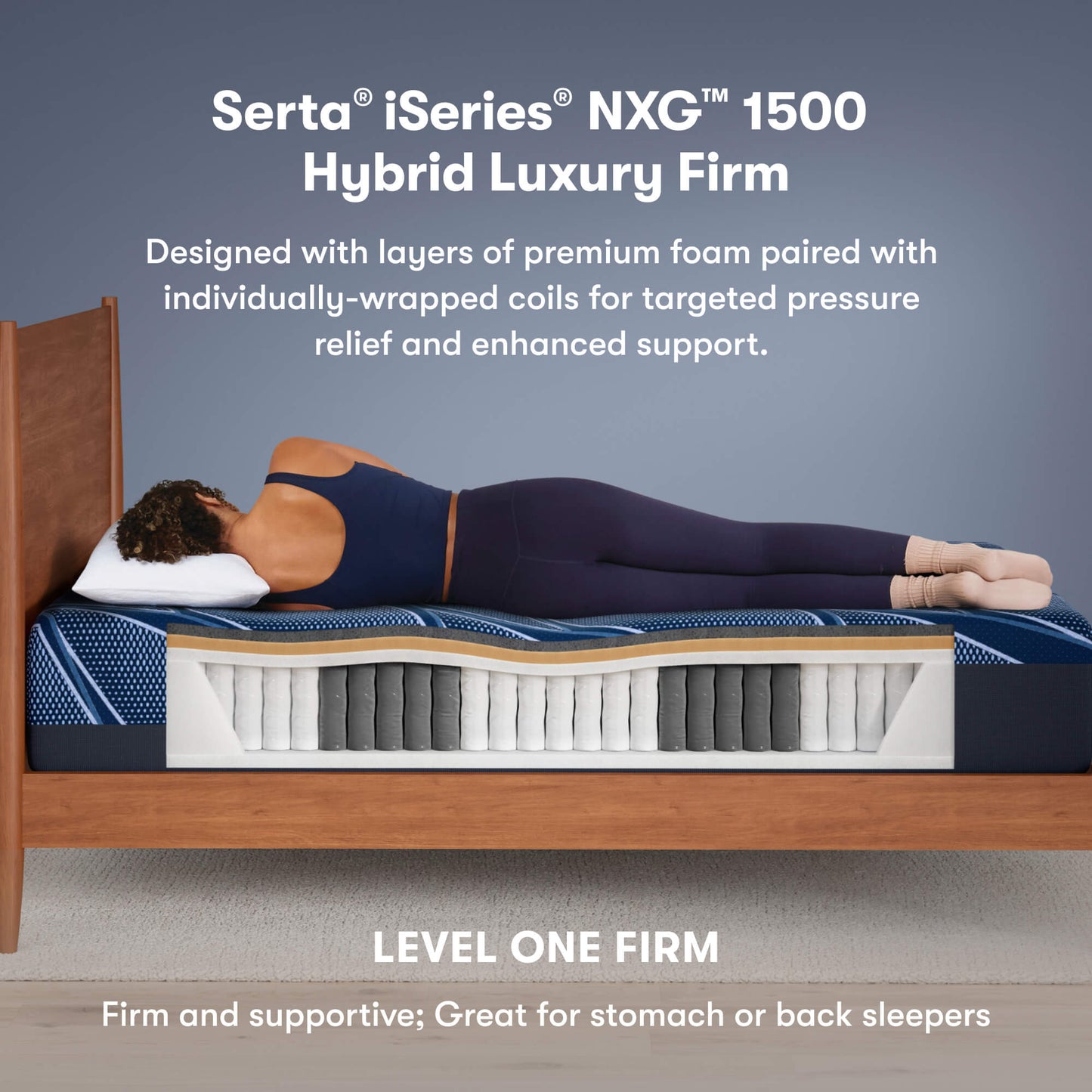 Serta® iSeries® NXG™ 1500 Hybrid Firm Mattress