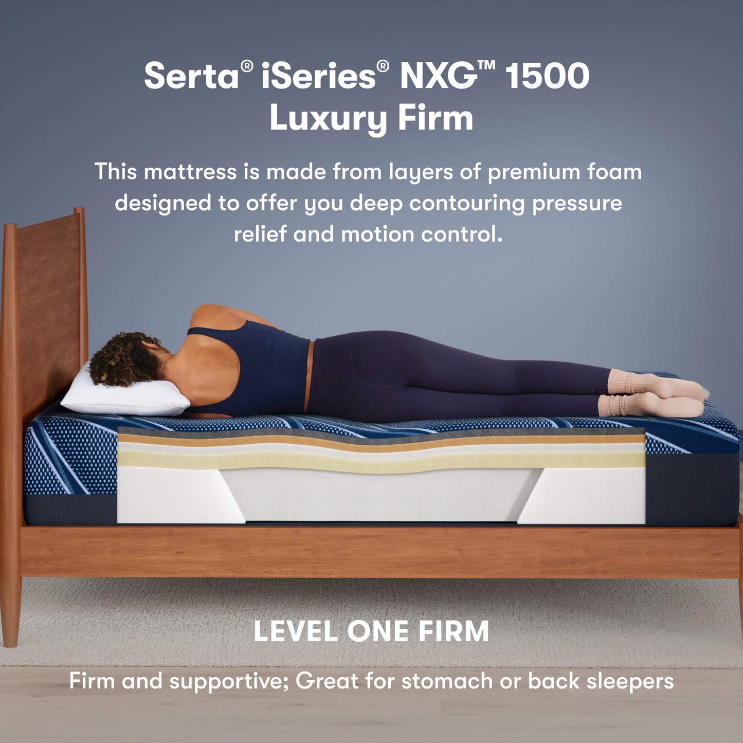 Serta® iSeries® NXG™ 1500 Luxury Firm Foam Mattress