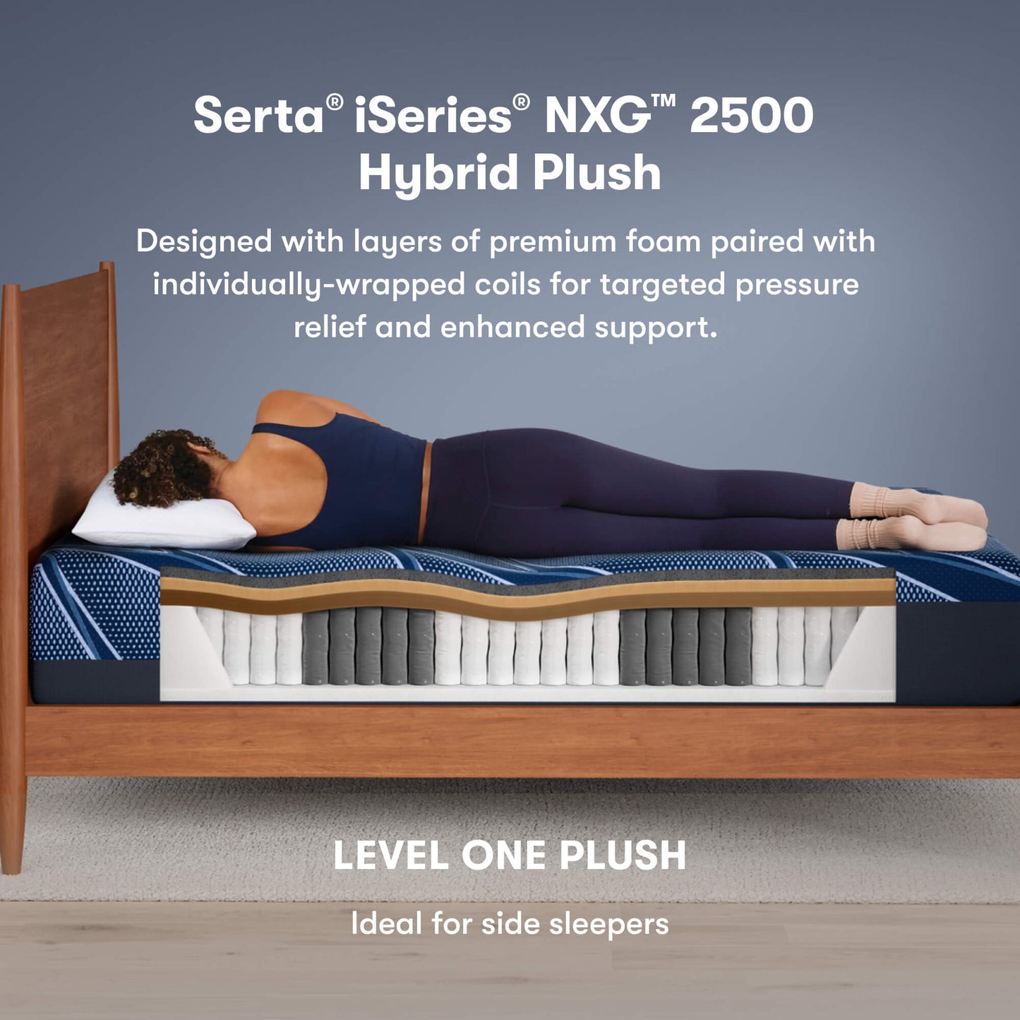 Serta® iSeries® NXG™ 2500 Hybrid Medium Mattress