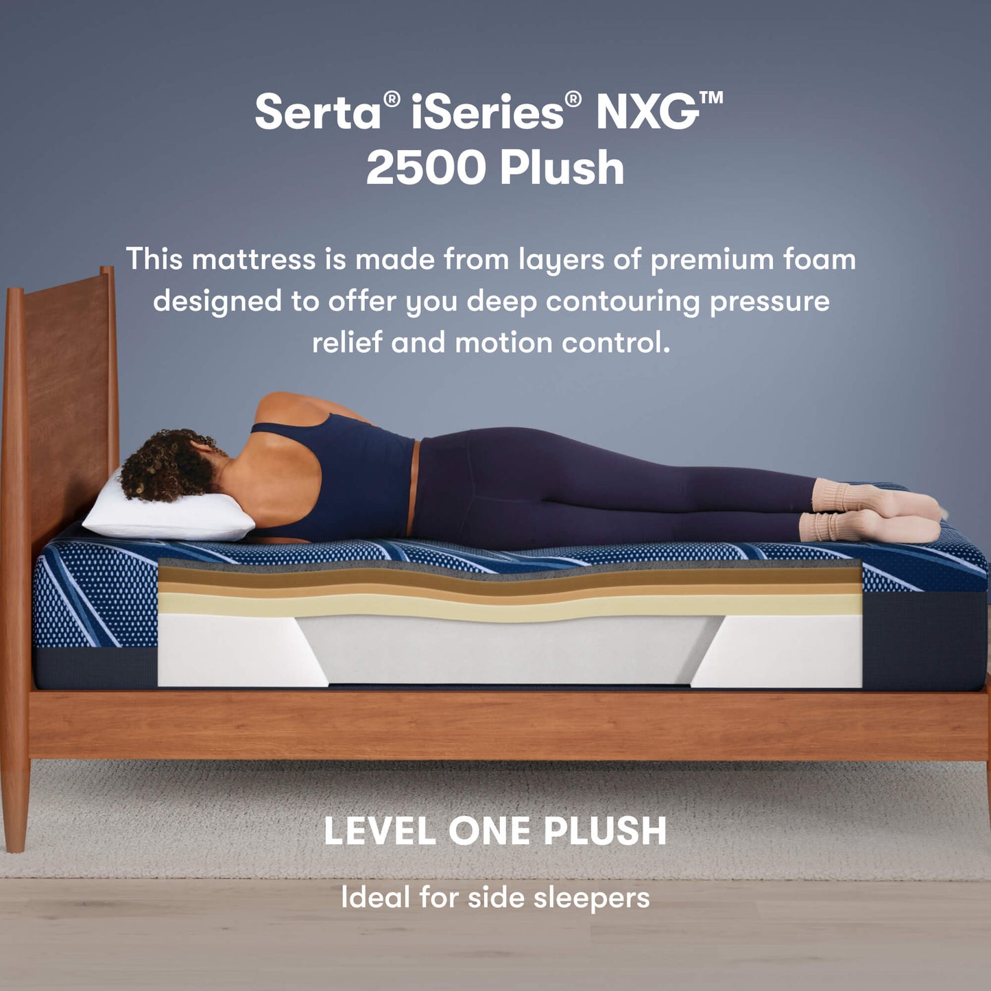 Serta® iSeries® NXG™ 2500 Plush Foam Mattress