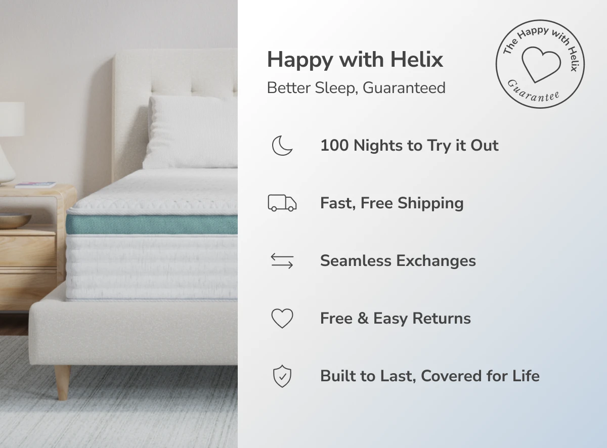 2025 Helix Sunset Mattress 25% off