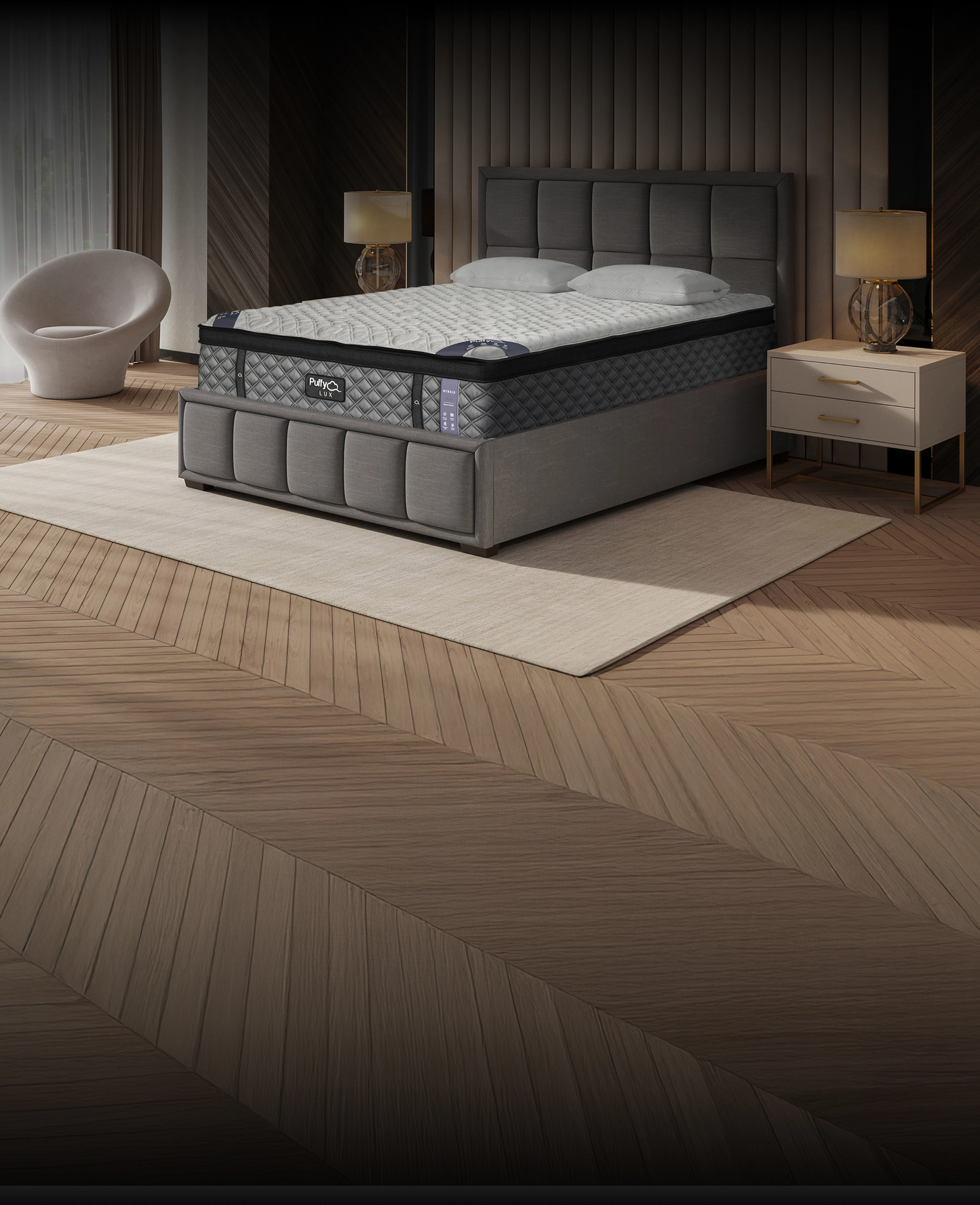 Puffy Sterling Bed Frame