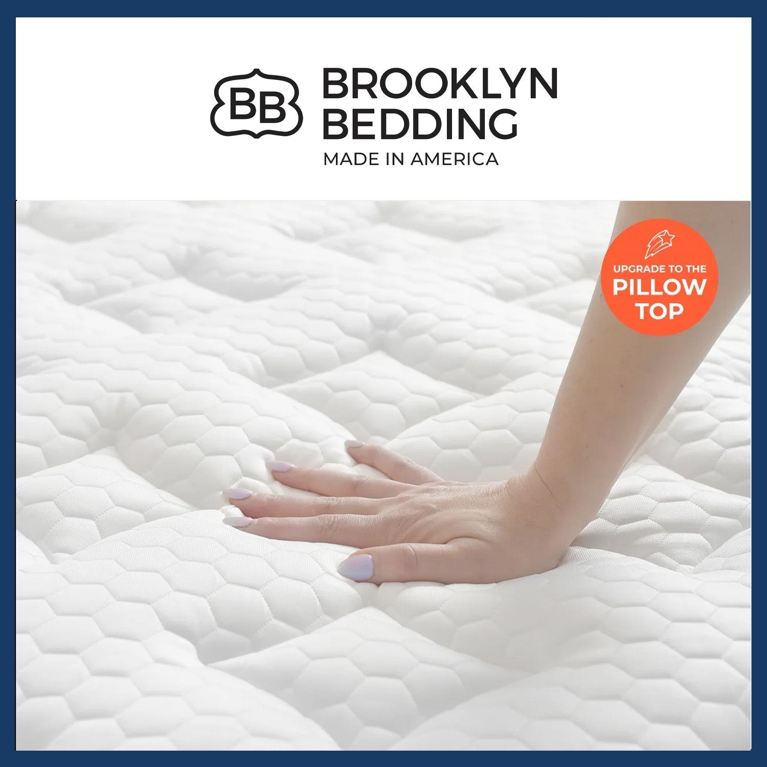 Brooklyn Bedding Aurora Luxe Cooling Hybrid with Cloud Pillowtop - Firm