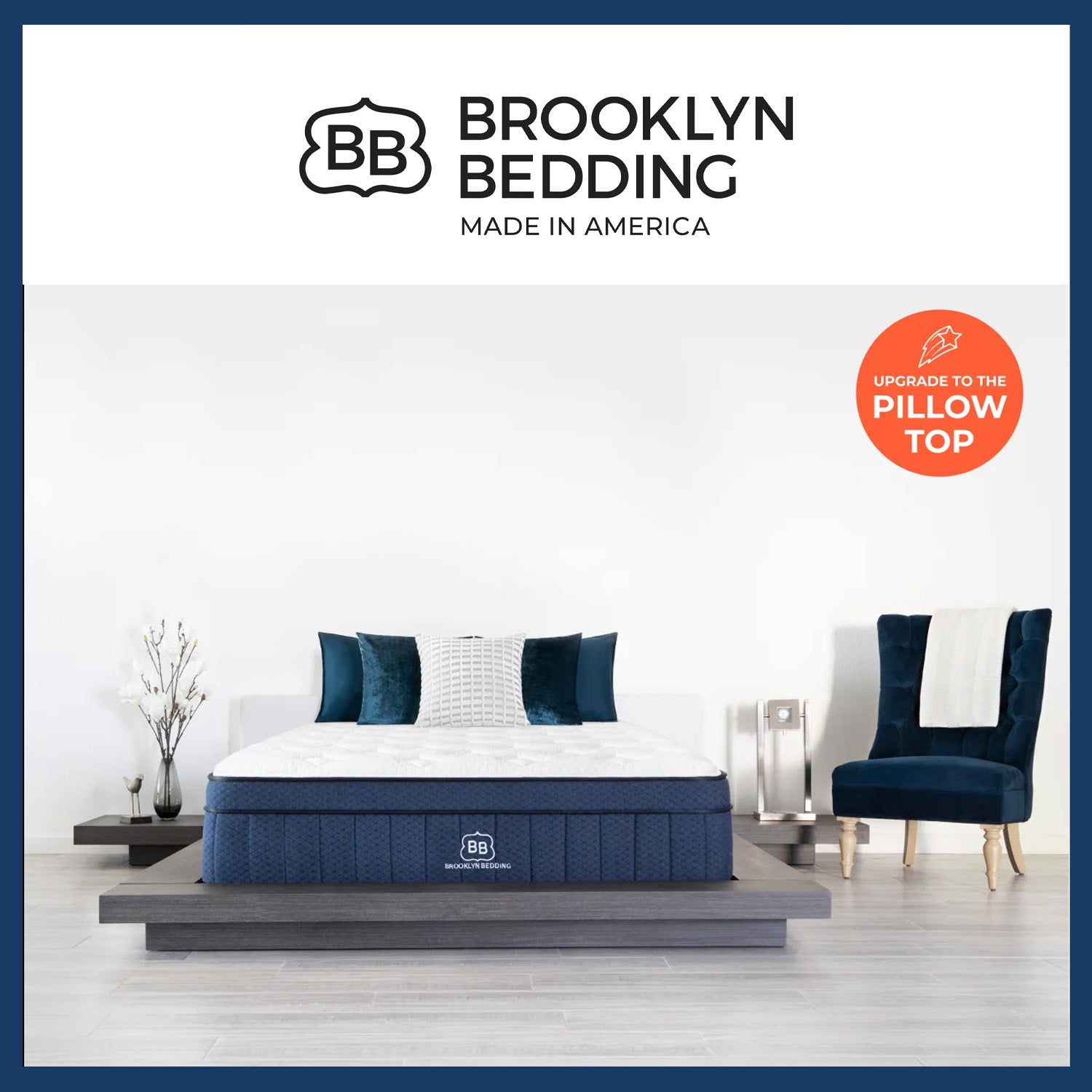 Brooklyn Bedding Aurora Luxe Cooling Hybrid with Cloud Pillowtop - Medium