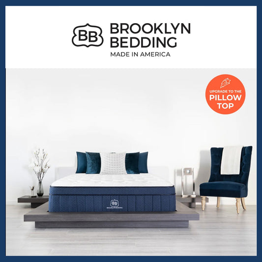 Brooklyn Bedding Aurora Luxe Cooling Hybrid with Cloud Pillowtop - Medium - Florida Mattress