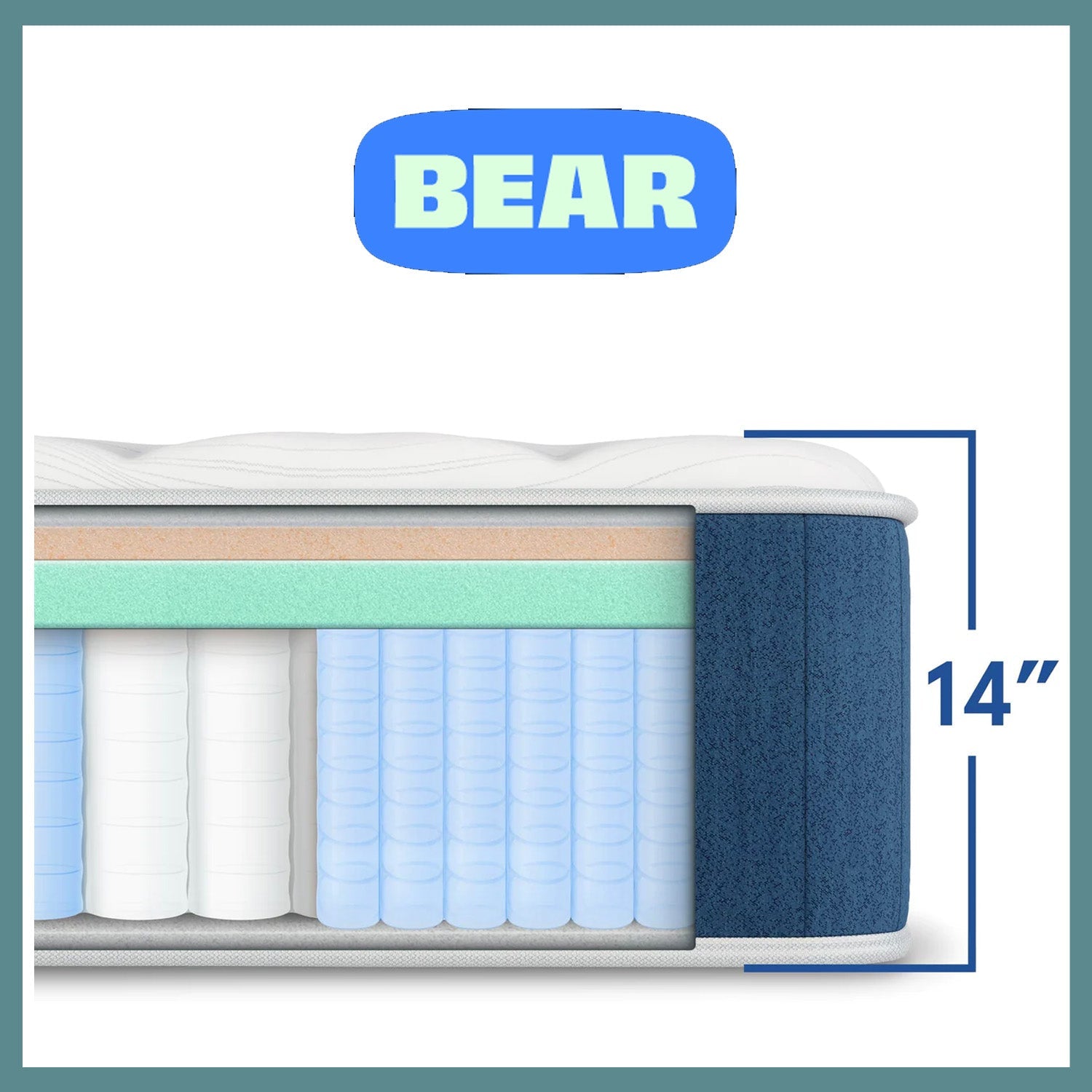 Bear Elite Hybrid Mattress - Soft