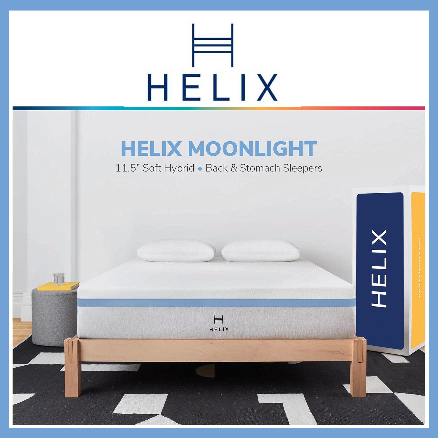 Helix Moonlight Mattress 20% + 2 Free Dream Pillows + Spring Savings